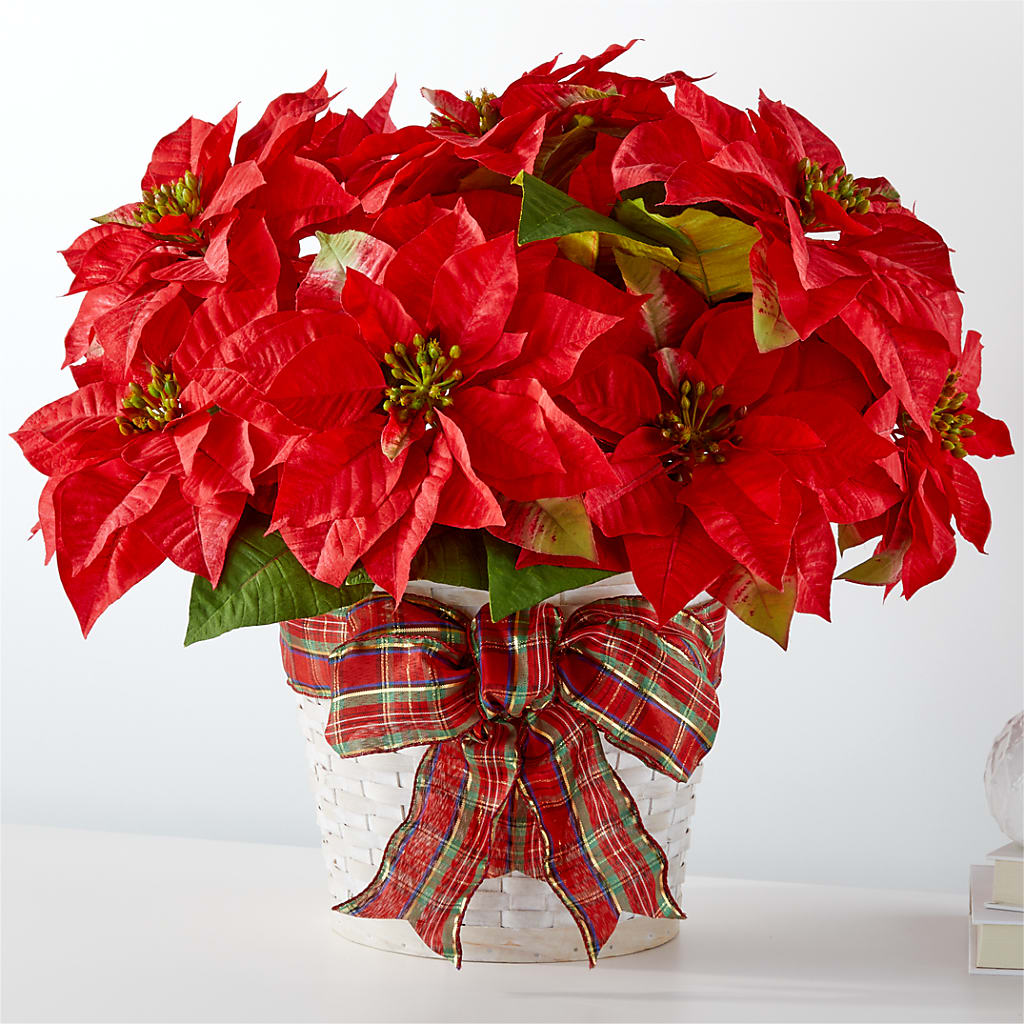 Happiest Holidays Poinsettia – BRICK HOUSE FLORIST & GIFTS, Staunton IL