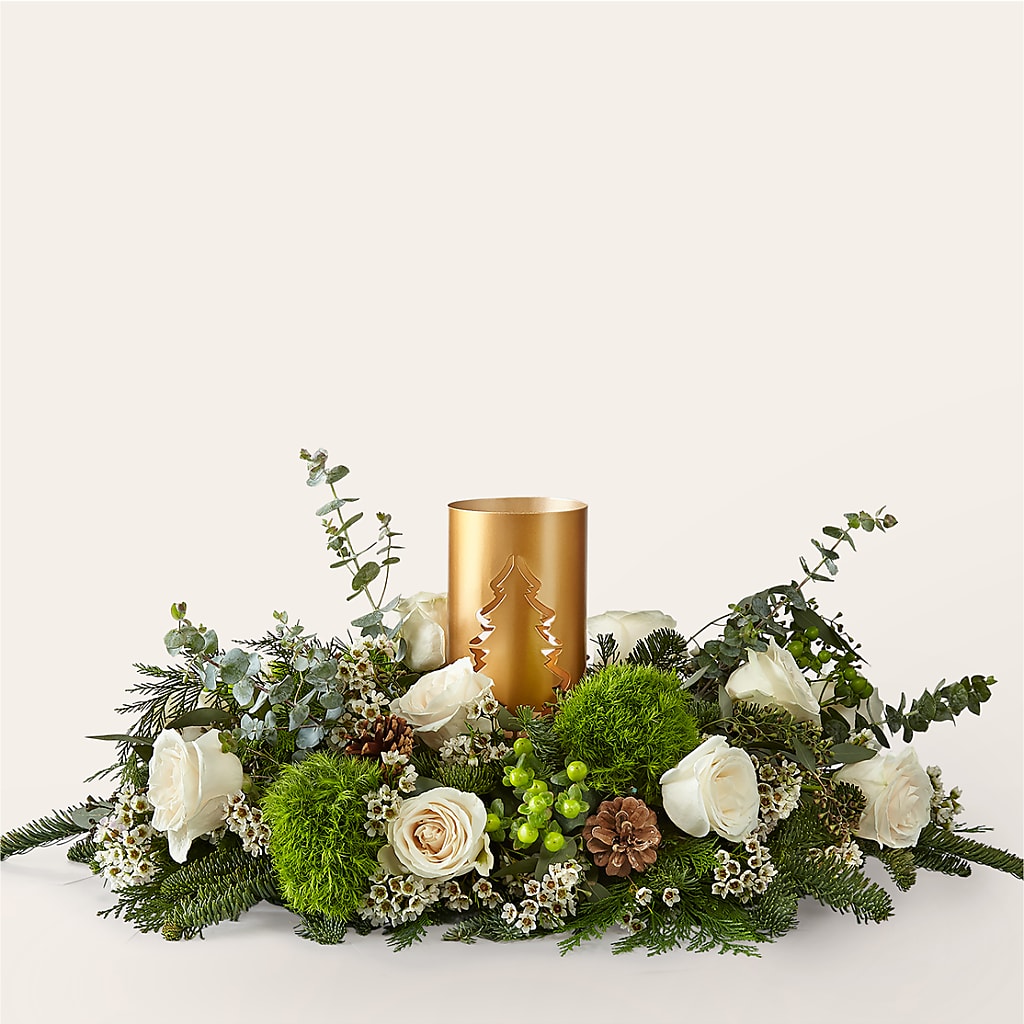 Chestnuts Roasting Centerpiece – BRICK HOUSE FLORIST & GIFTS, Staunton IL