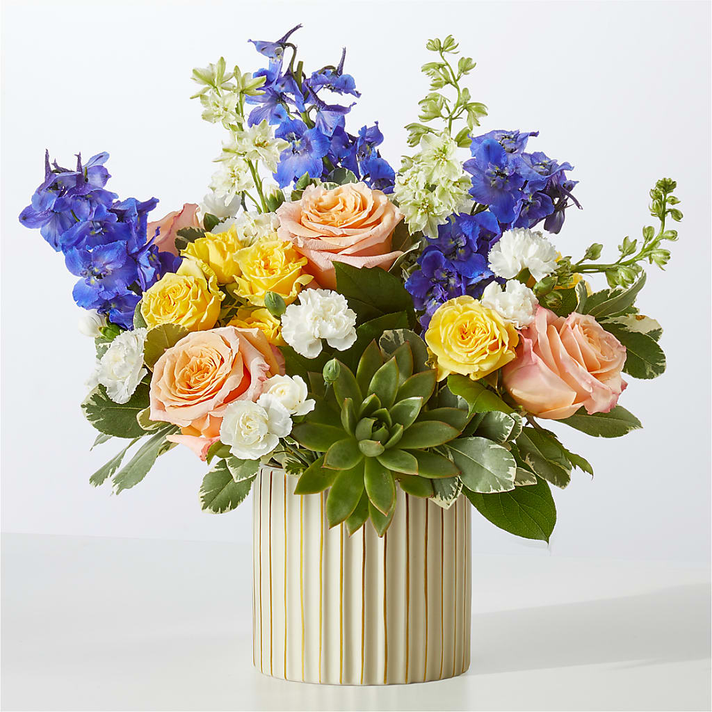Cobalt Reverie Bouquet – BRICK HOUSE FLORIST & GIFTS, Staunton IL
