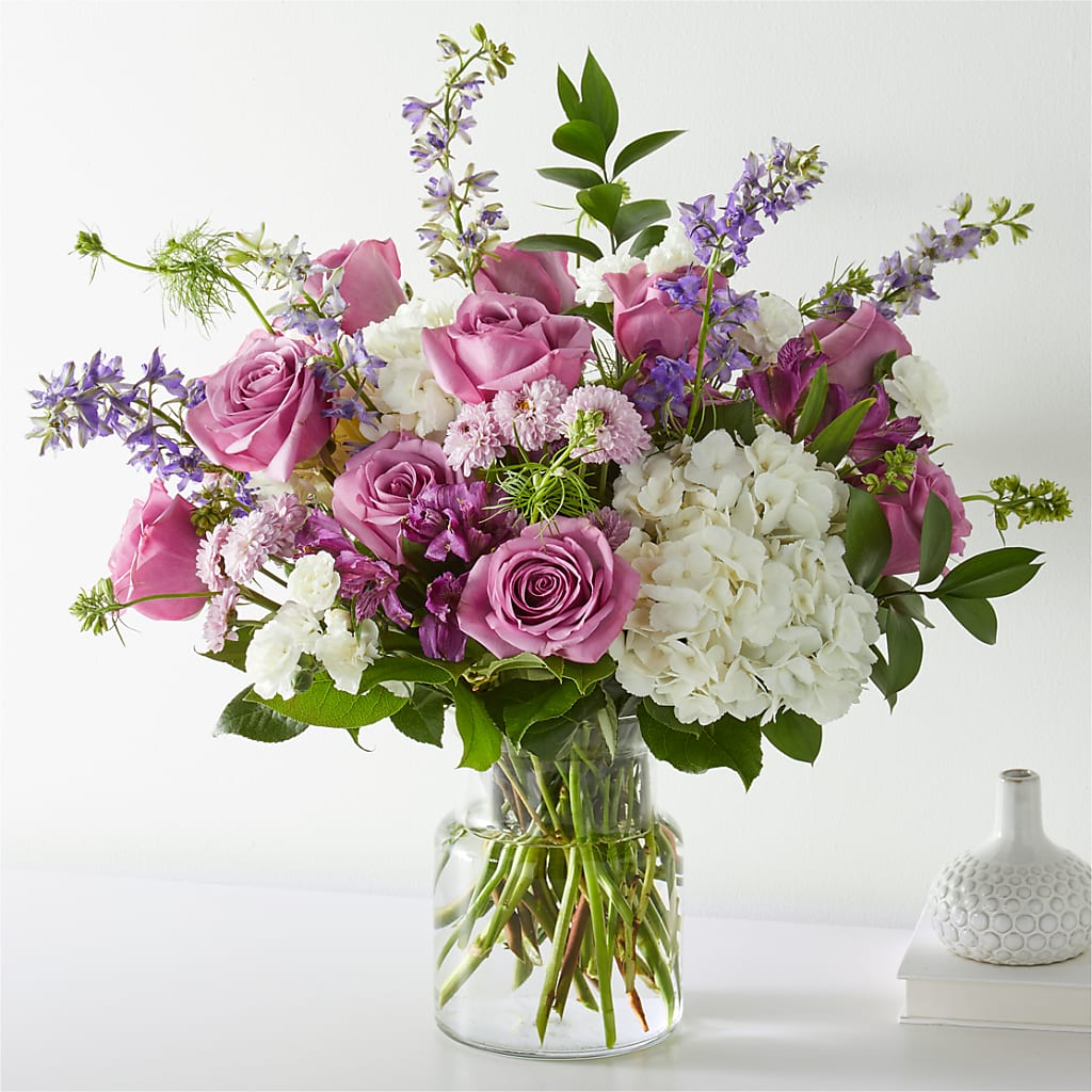 Violet Caress Bouquet – BRICK HOUSE FLORIST & GIFTS, Staunton IL