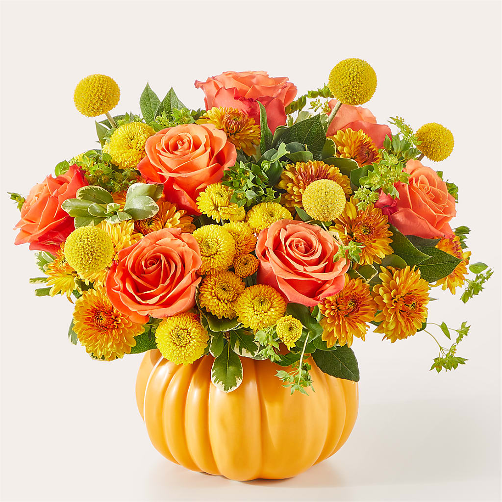 Gourdgeous Pumpkin – BRICK HOUSE FLORIST & GIFTS, Staunton IL
