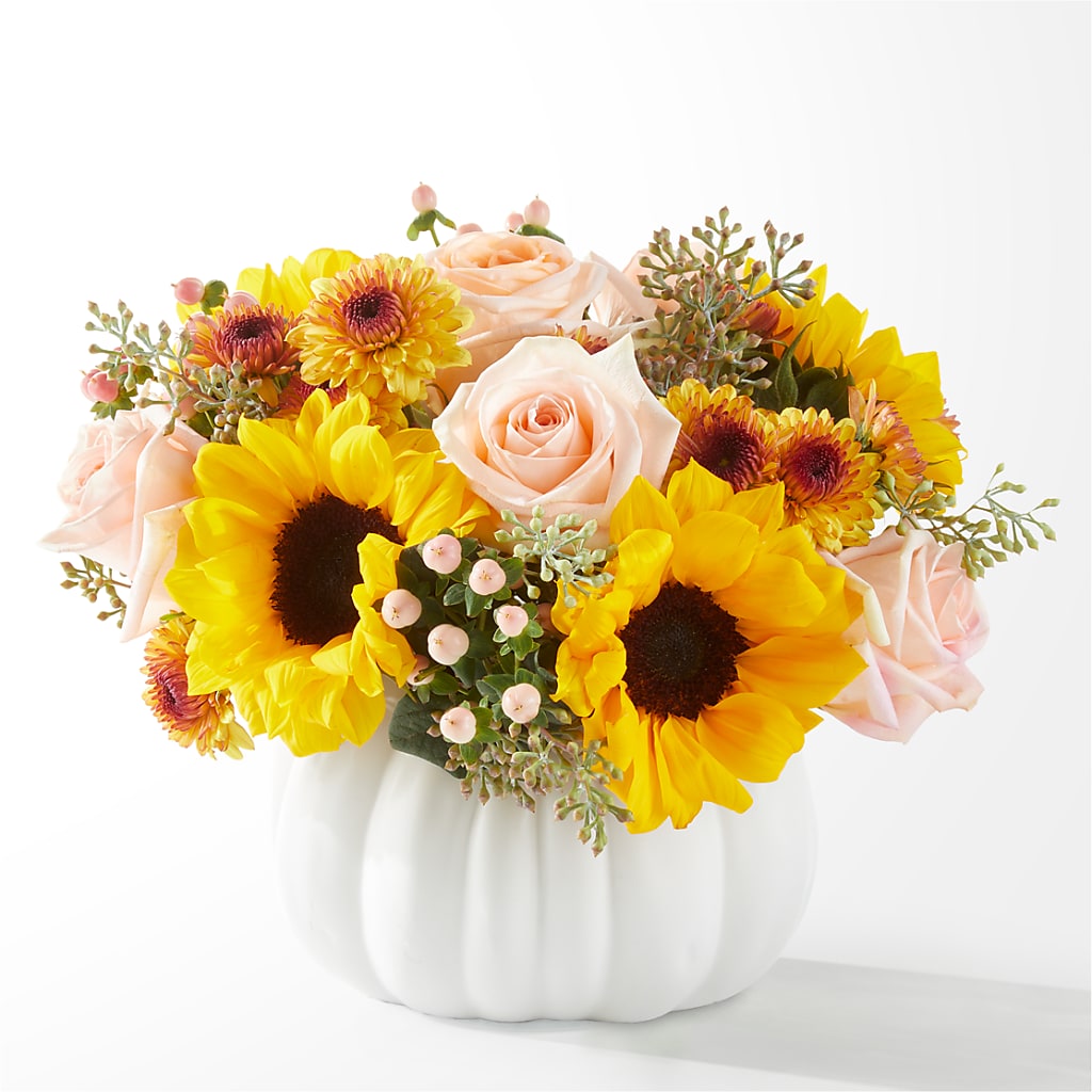 Pumpkin to Talk About Bouquet – BRICK HOUSE FLORIST & GIFTS, Staunton IL