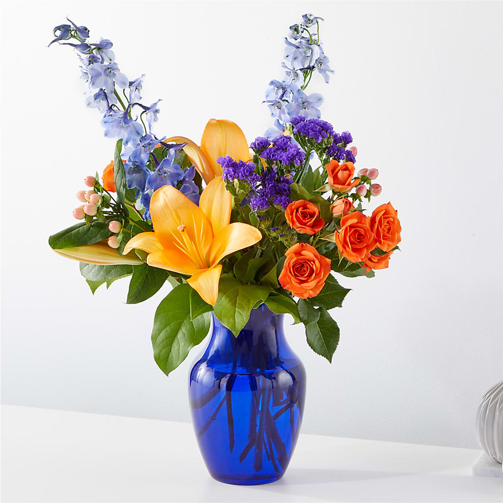 Radiant Citrus Bouquet – BRICK HOUSE FLORIST & GIFTS, Staunton IL