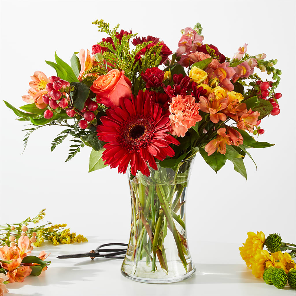 Fall Delight – A Florist Original – BRICK HOUSE FLORIST & GIFTS, Staunton IL