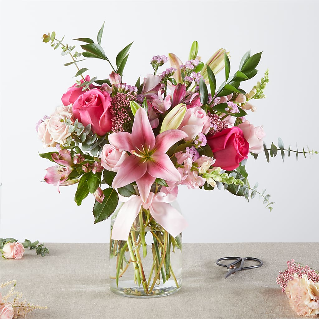 Pink Ribbon - A Florist Original – BRICK HOUSE FLORIST & GIFTS, Staunton IL
