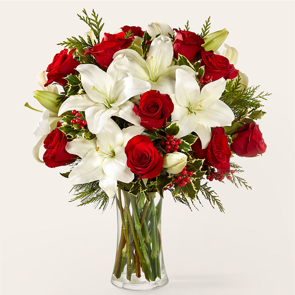 Sparkling Snowflakes Bouquet – BRICK HOUSE FLORIST & GIFTS, Staunton IL