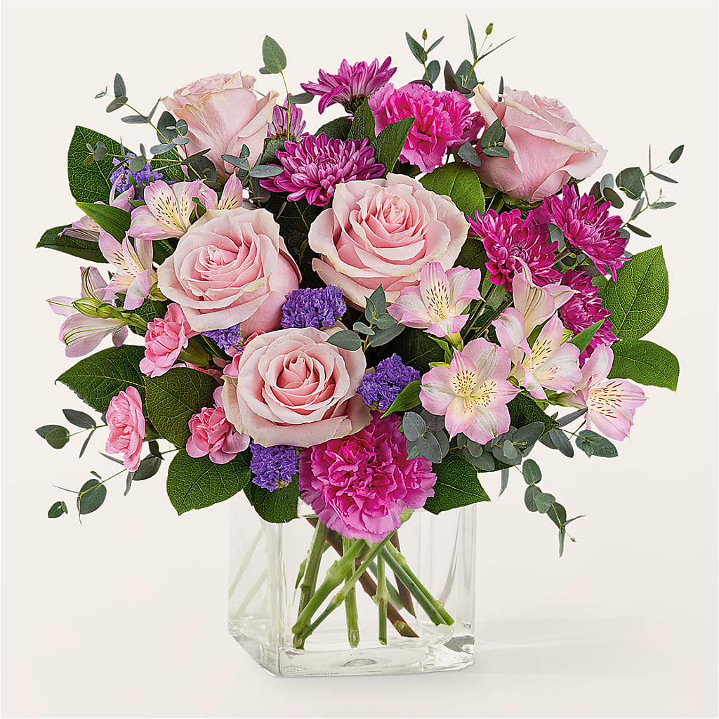 Rosy Radiance Bouquet – BRICK HOUSE FLORIST & GIFTS, Staunton IL