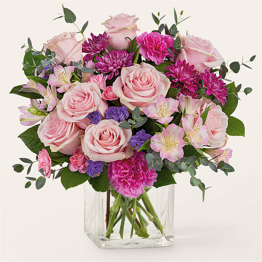 Rosy Radiance Bouquet – BRICK HOUSE FLORIST & GIFTS, Staunton IL
