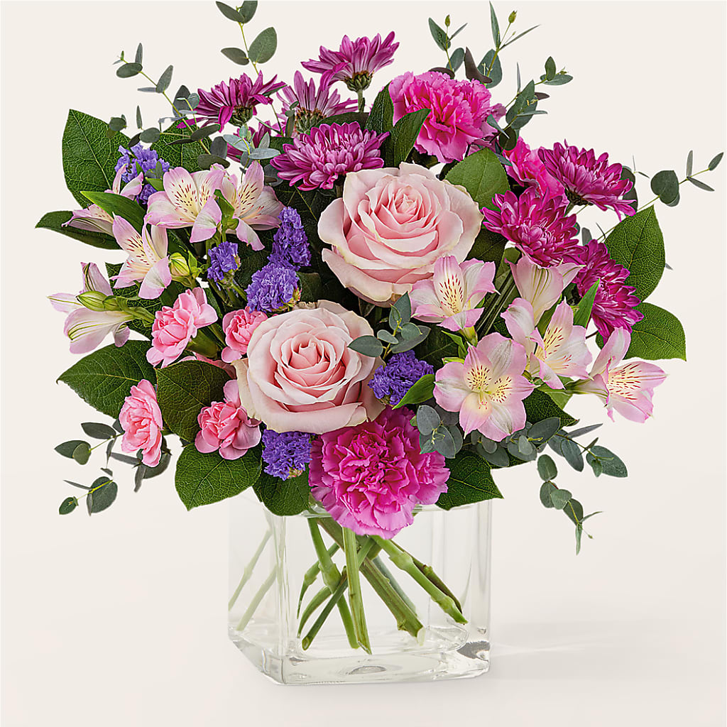 Rosy Radiance Bouquet – BRICK HOUSE FLORIST & GIFTS, Staunton IL