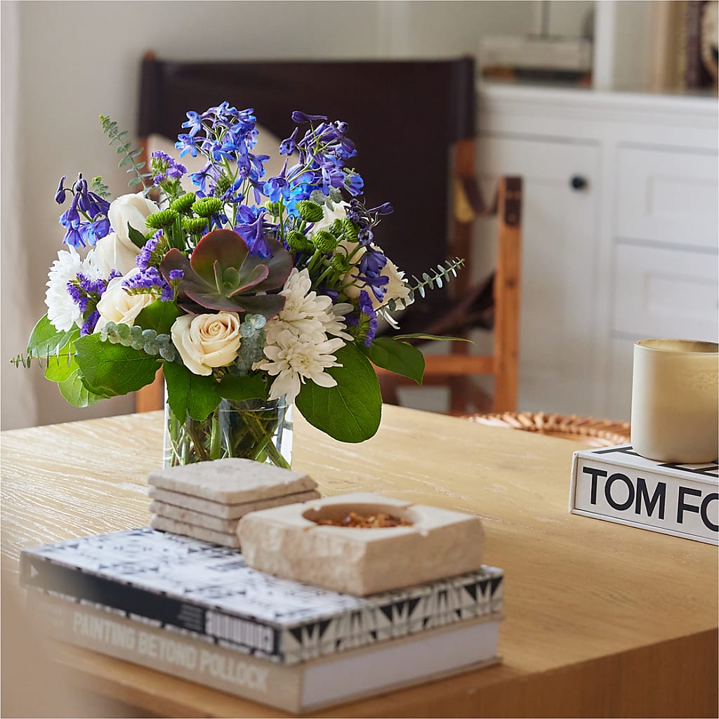Cerulean Waves Bouquet – BRICK HOUSE FLORIST & GIFTS, Staunton IL