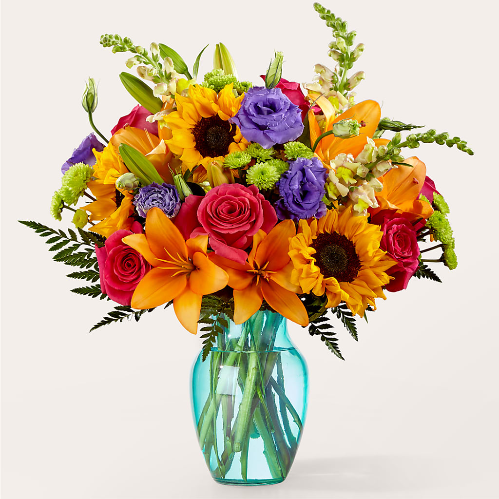 Double Rainbow Bouquet – BRICK HOUSE FLORIST & GIFTS, Staunton IL