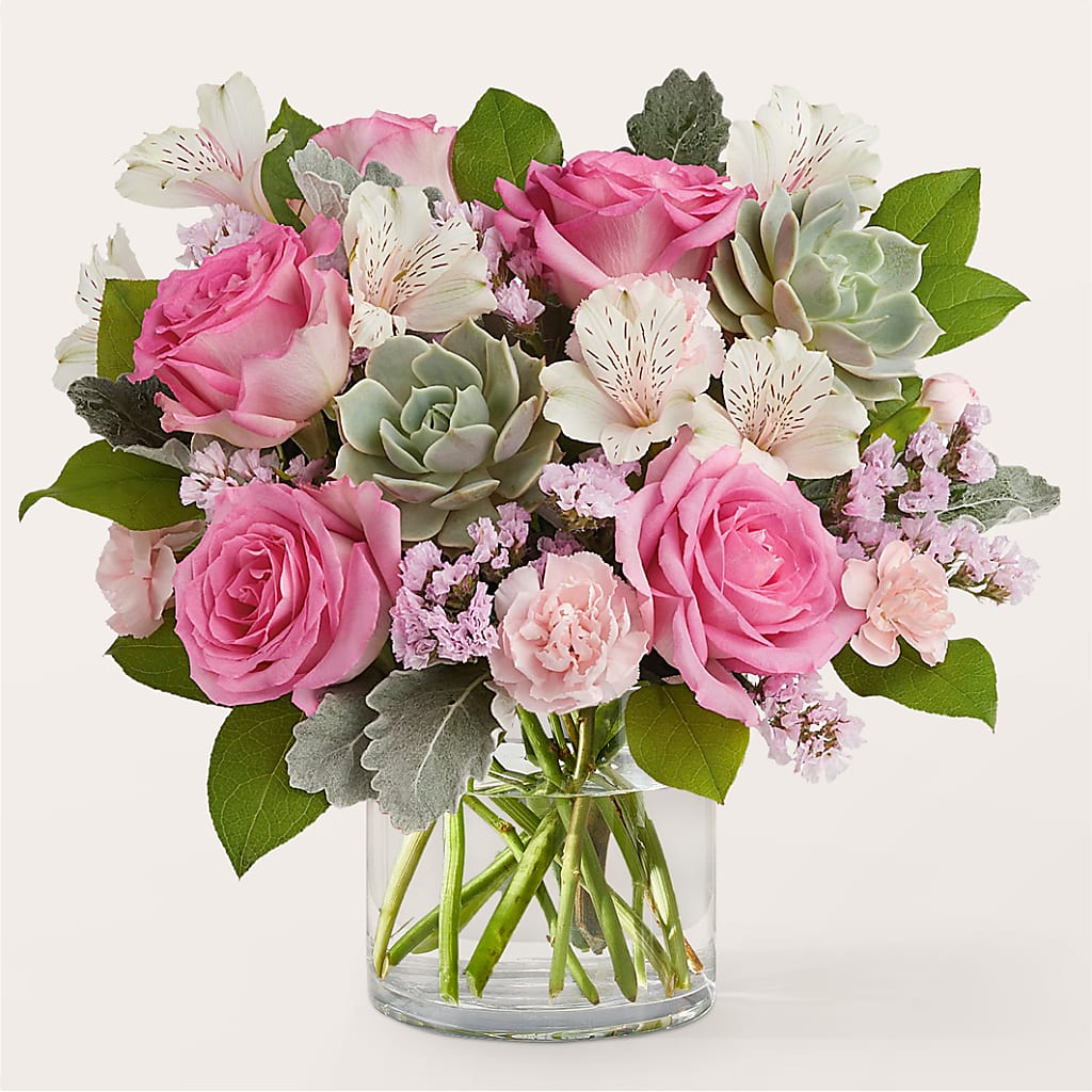 Dusty Rose Bouquet – BRICK HOUSE FLORIST & GIFTS, Staunton IL