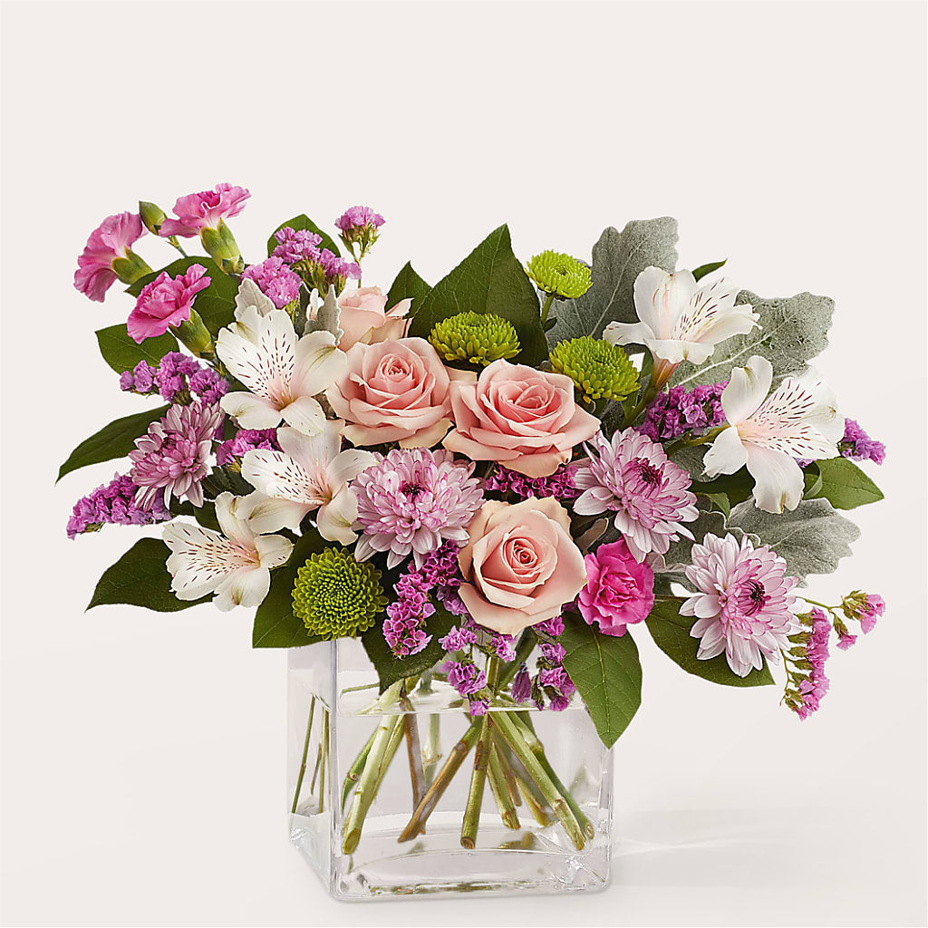 Pink Suede Bouquet – BRICK HOUSE FLORIST & GIFTS, Staunton IL