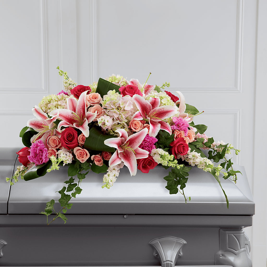 Splendid Grace Casket Spray – BRICK HOUSE FLORIST & GIFTS, Staunton IL