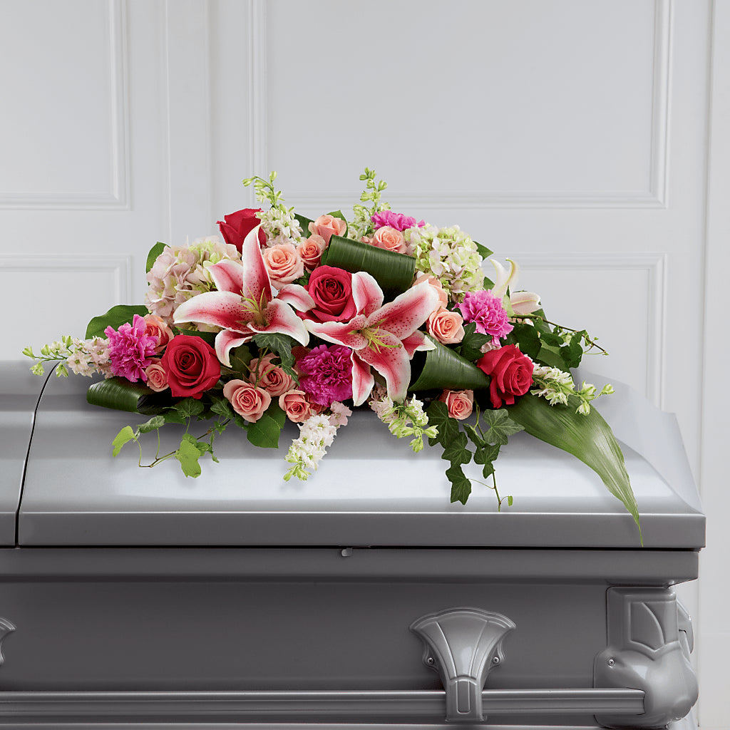 Splendid Grace Casket Spray – BRICK HOUSE FLORIST & GIFTS, Staunton IL