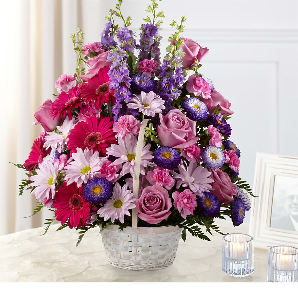 Pastel Peace Basket – BRICK HOUSE FLORIST & GIFTS, Staunton IL