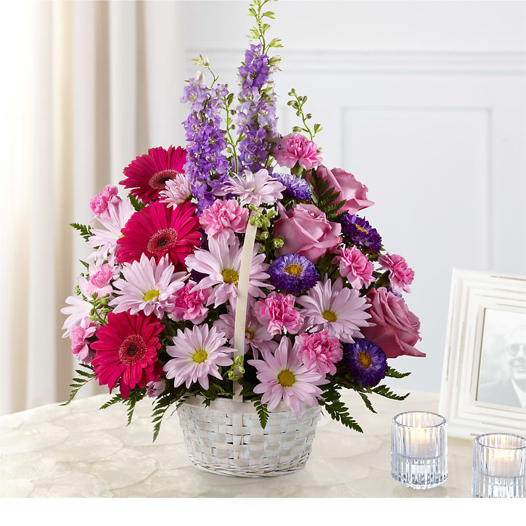 Pastel Peace Basket – BRICK HOUSE FLORIST & GIFTS, Staunton IL