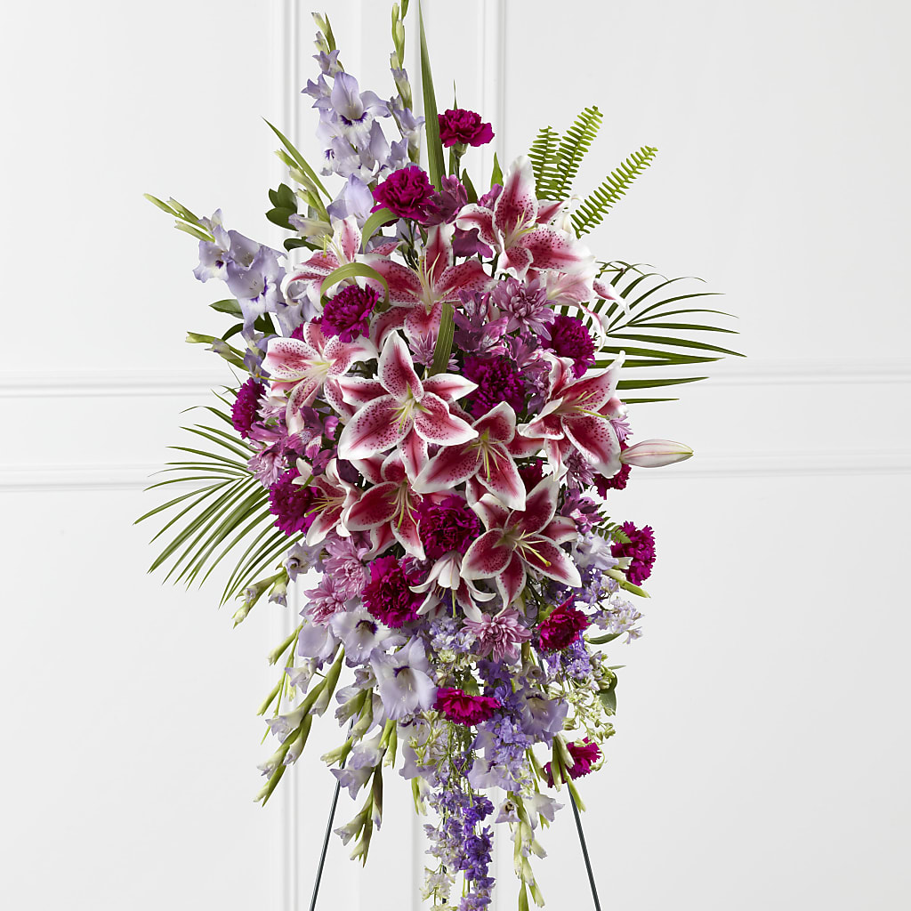 Tender Touch Standing Spray – BRICK HOUSE FLORIST & GIFTS, Staunton IL