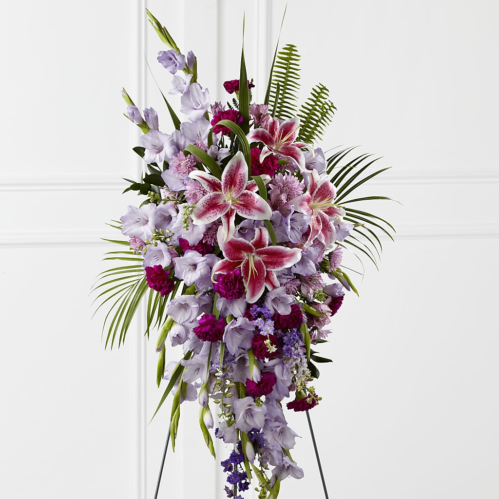 Tender Touch Standing Spray – BRICK HOUSE FLORIST & GIFTS, Staunton IL