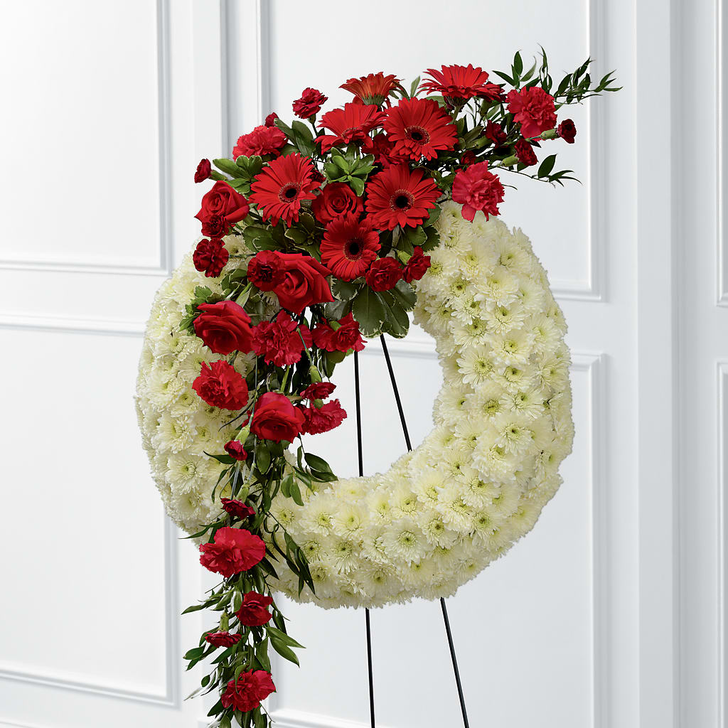 Graceful Tribute Wreath – BRICK HOUSE FLORIST & GIFTS, Staunton IL