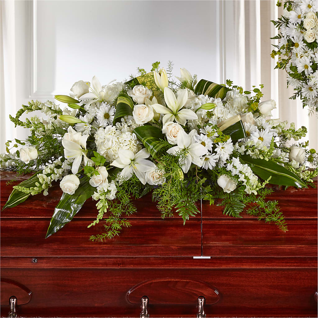 Abundance Casket Spray – BRICK HOUSE FLORIST & GIFTS, Staunton IL
