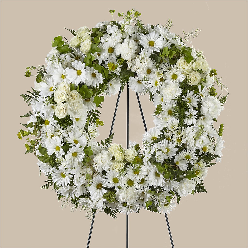Faithful Wishes Wreath – BRICK HOUSE FLORIST & GIFTS, Staunton IL