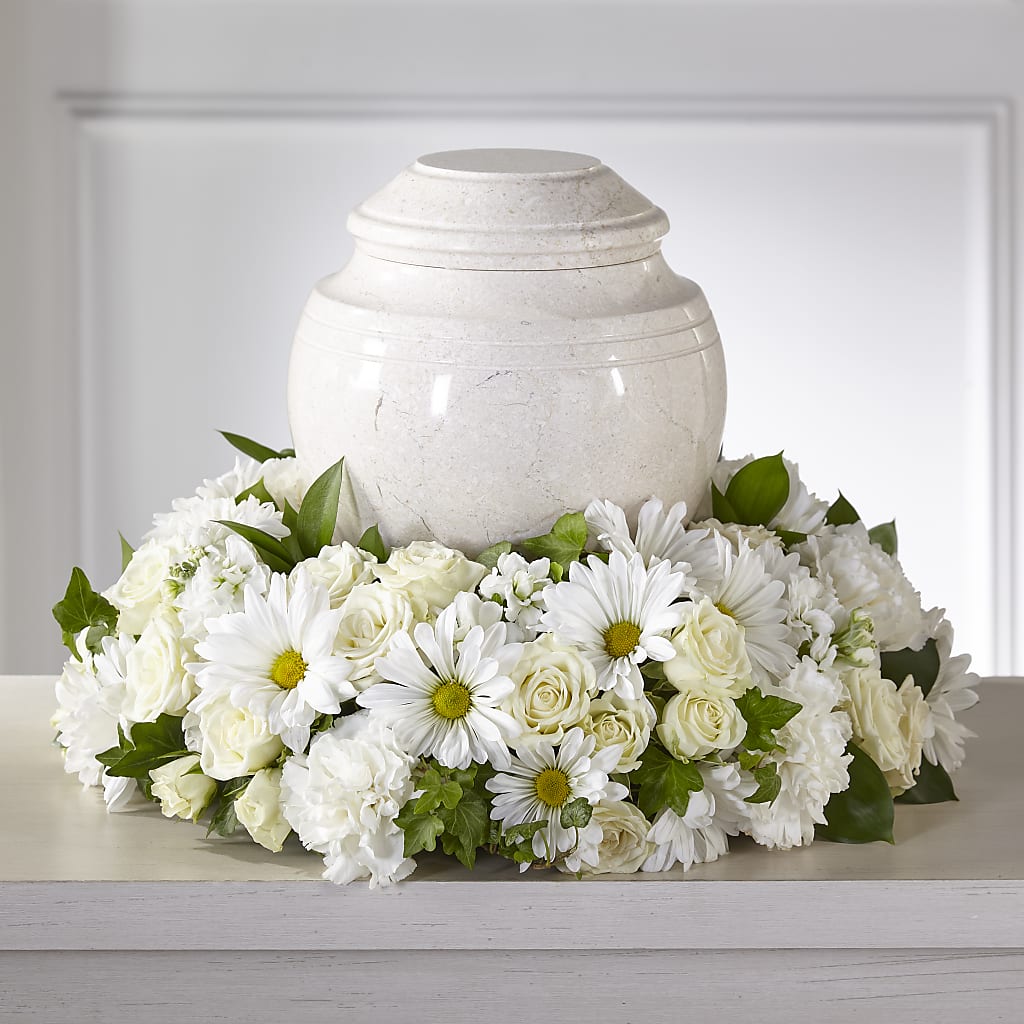 Ivory Gardens Cremation Adornment – BRICK HOUSE FLORIST & GIFTS, Staunton IL