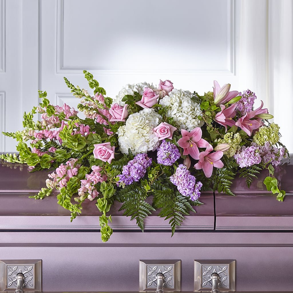 Life's Gratitude Casket Spray – BRICK HOUSE FLORIST & GIFTS, Staunton IL