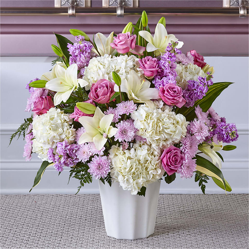 Heaven Sent Floor Basket – BRICK HOUSE FLORIST & GIFTS, Staunton IL