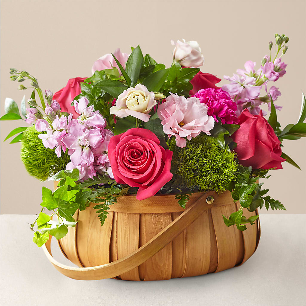 Radiance in Bloom Basket – BRICK HOUSE FLORIST & GIFTS, Staunton IL