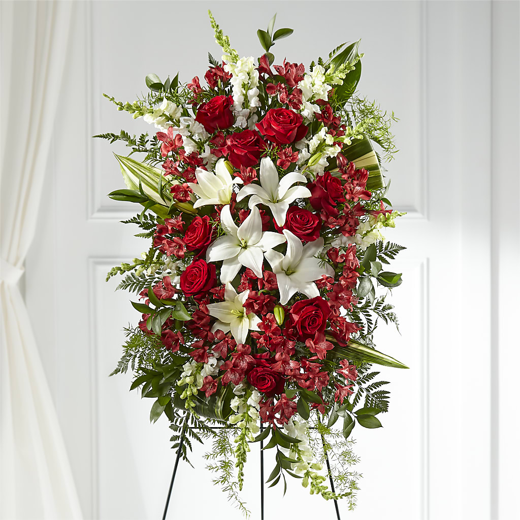 Everlasting Memory Standing Spray – BRICK HOUSE FLORIST & GIFTS, Staunton IL