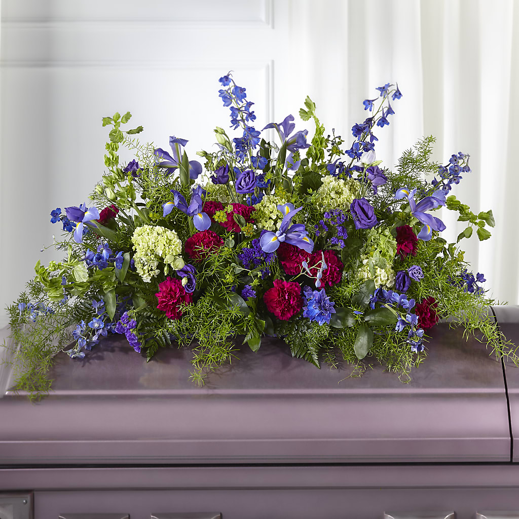 Always Treasured Casket Spray – BRICK HOUSE FLORIST & GIFTS, Staunton IL