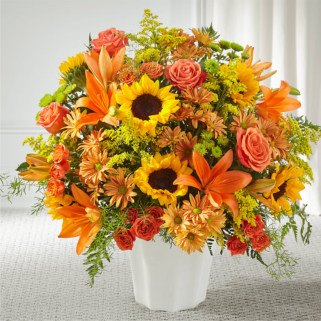Harvest Thoughts Floor Basket – BRICK HOUSE FLORIST & GIFTS, Staunton IL
