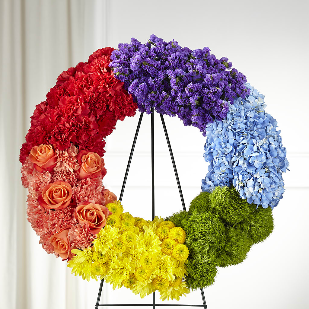 Circle of Love Wreath – BRICK HOUSE FLORIST & GIFTS, Staunton IL