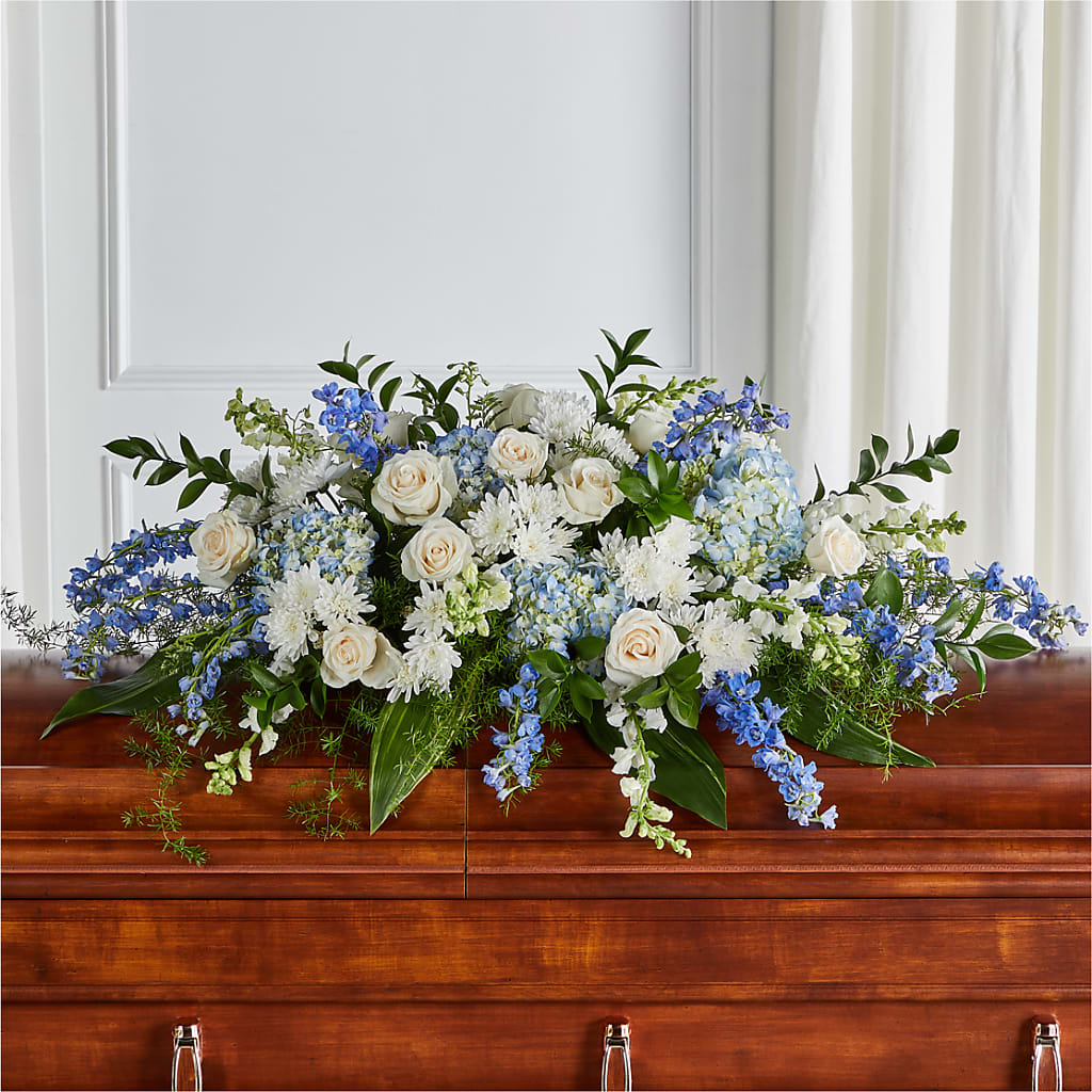 Timeless Essence Casket Spray – BRICK HOUSE FLORIST & GIFTS, Staunton IL
