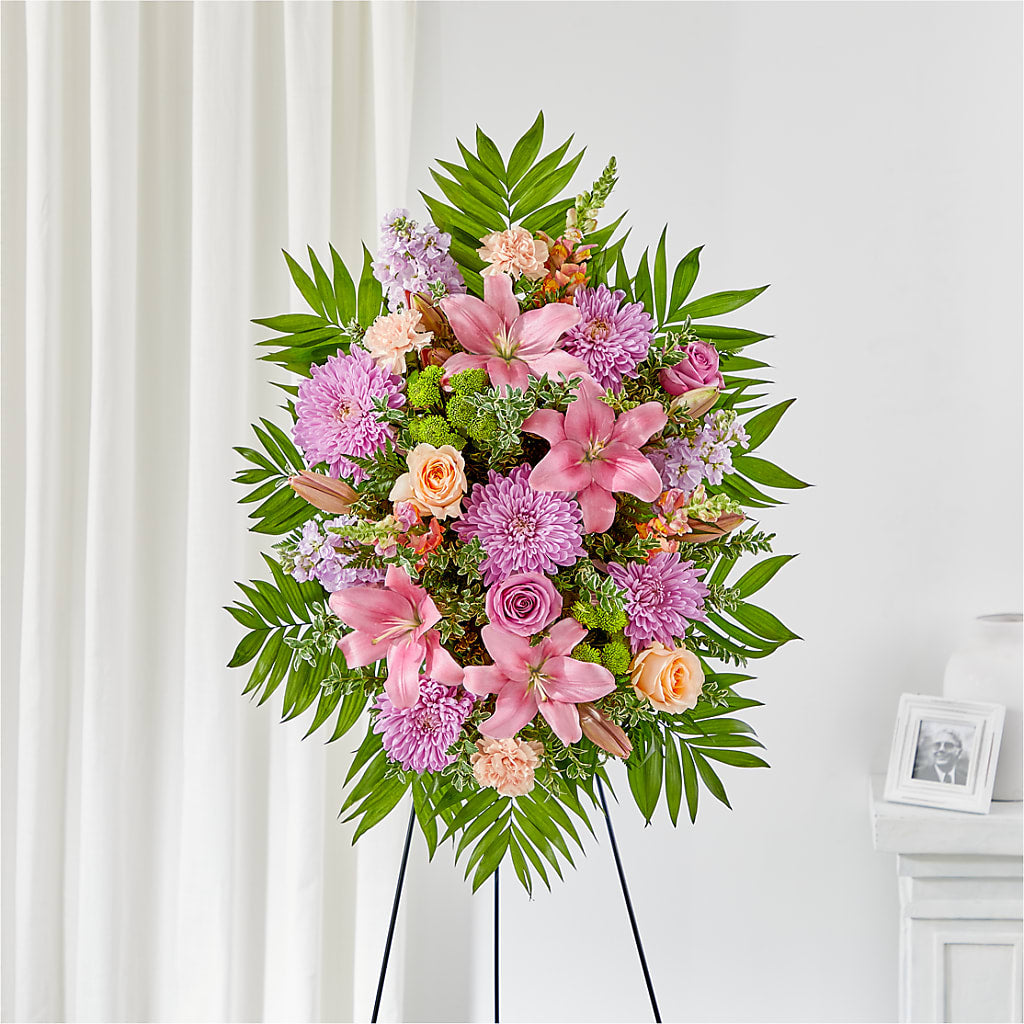 Love & Light Standing Spray – BRICK HOUSE FLORIST & GIFTS, Staunton IL