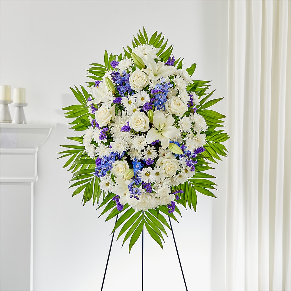 At Rest Standing Spray – BRICK HOUSE FLORIST & GIFTS, Staunton IL