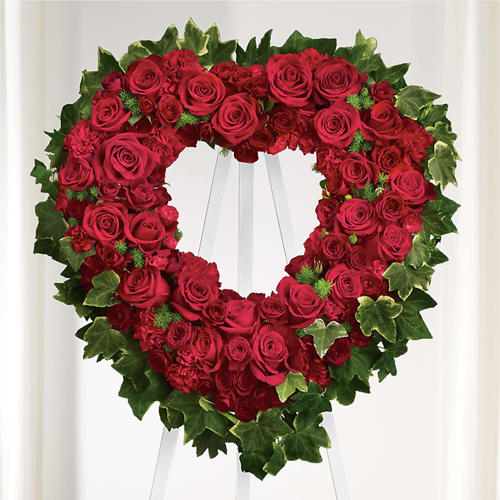 Wholehearted Standing Spray – BRICK HOUSE FLORIST & GIFTS, Staunton IL