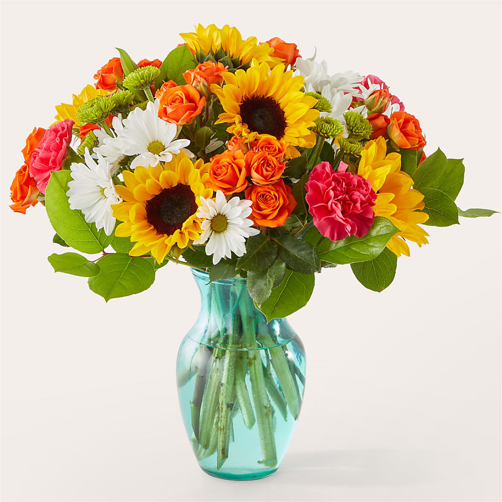 Sun-drenched Blooms Bouquet – BRICK HOUSE FLORIST & GIFTS, Staunton IL