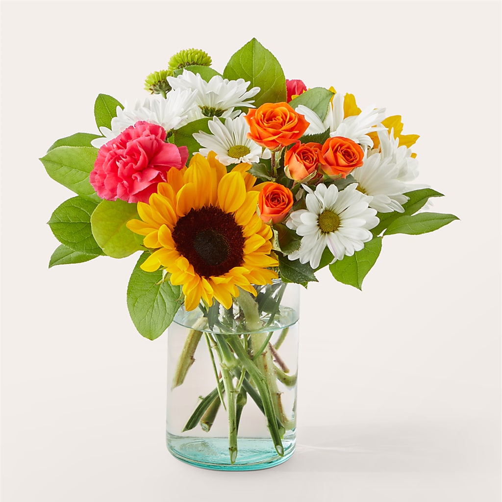 Sun-drenched Blooms Bouquet – BRICK HOUSE FLORIST & GIFTS, Staunton IL