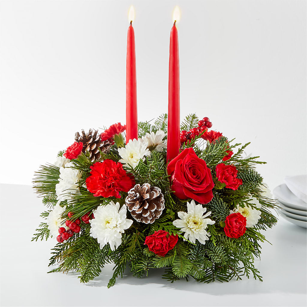 Holiday Soiree Centerpiece – BRICK HOUSE FLORIST & GIFTS, Staunton IL