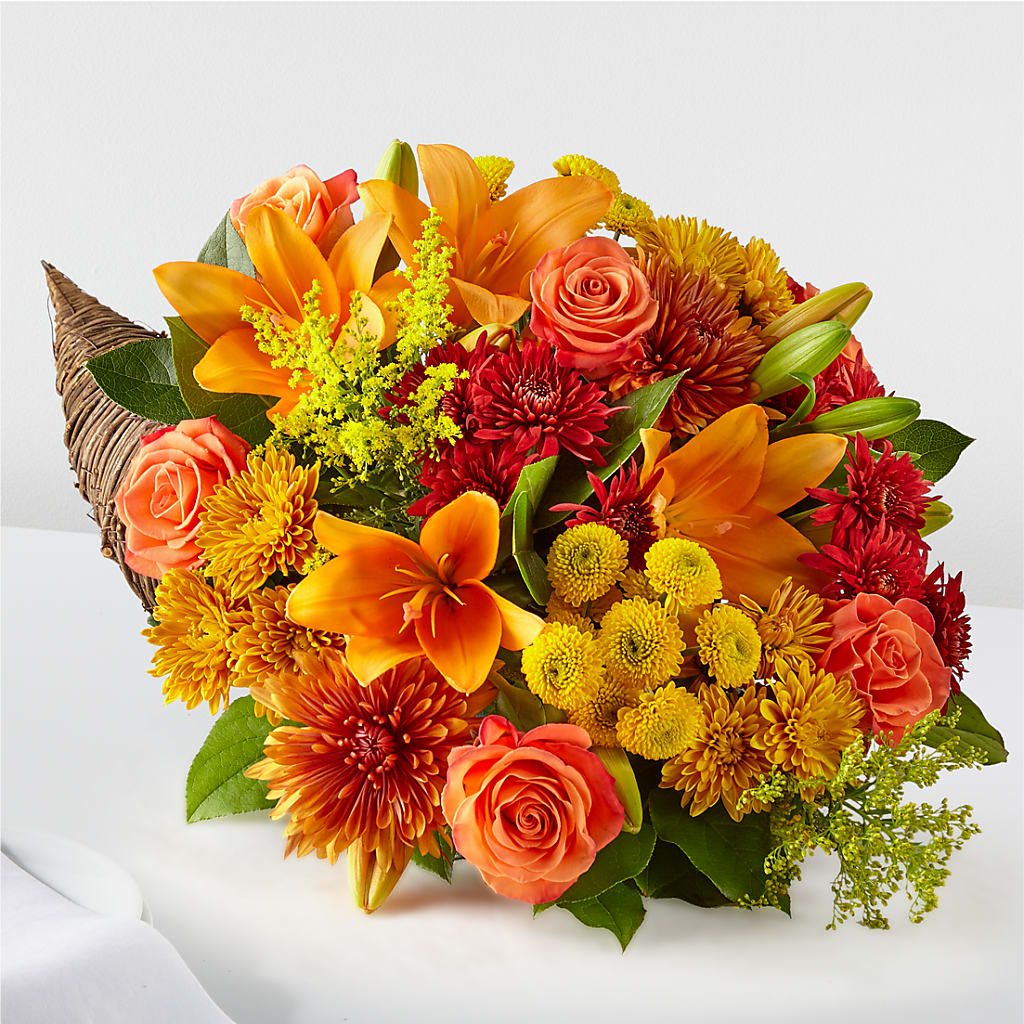 Feast of Color Cornucopia – BRICK HOUSE FLORIST & GIFTS, Staunton IL