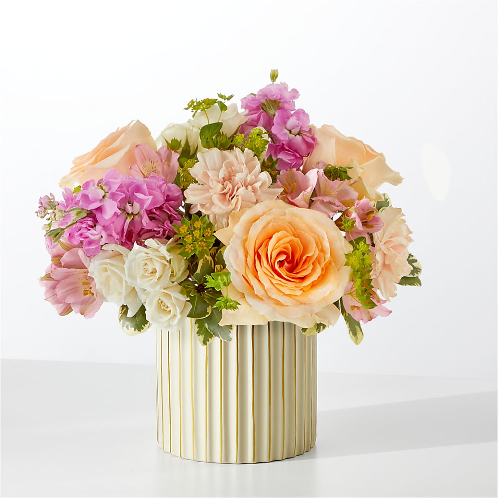 Paradise Bouquet with Ivory Vase – BRICK HOUSE FLORIST & GIFTS, Staunton IL