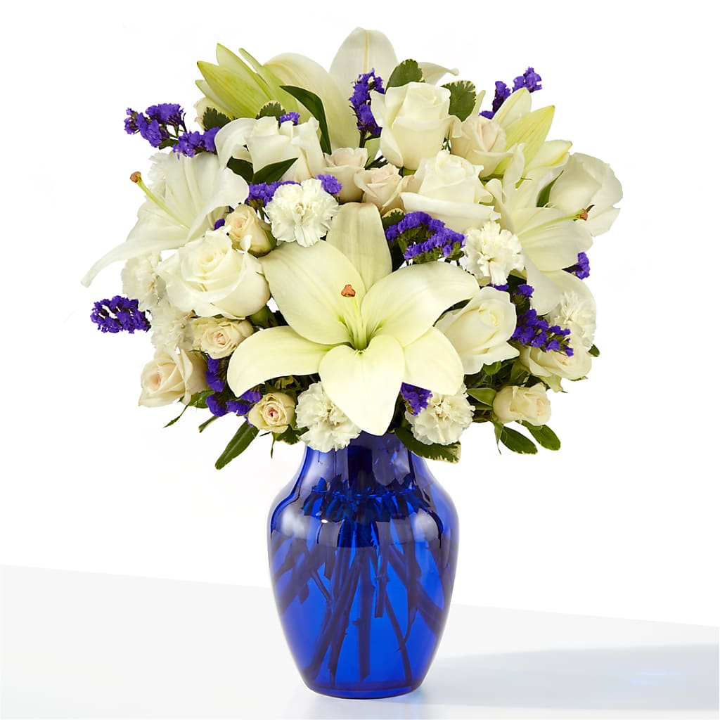 Sapphire Rush Bouquet – BRICK HOUSE FLORIST & GIFTS, Staunton IL