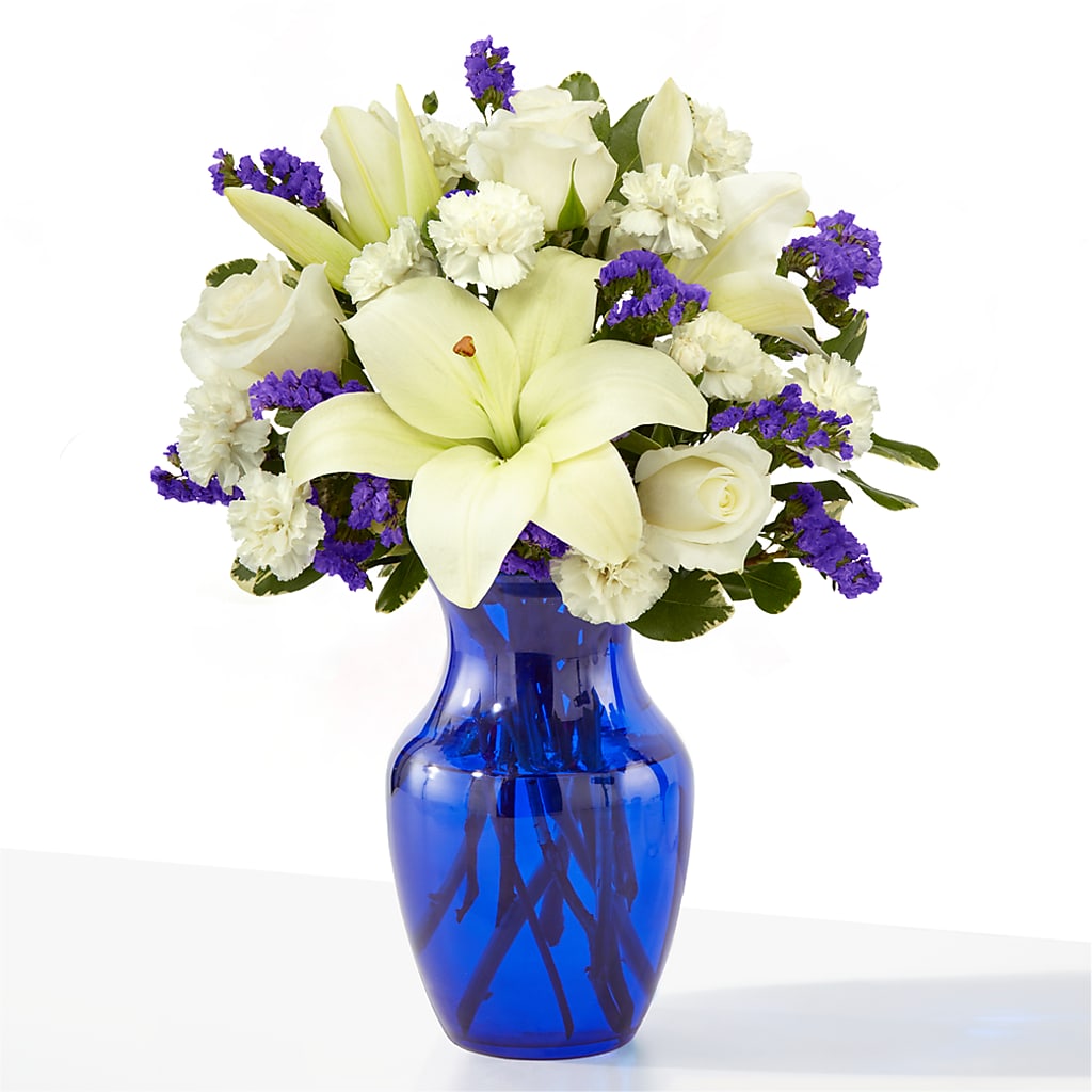 Sapphire Rush Bouquet – BRICK HOUSE FLORIST & GIFTS, Staunton IL