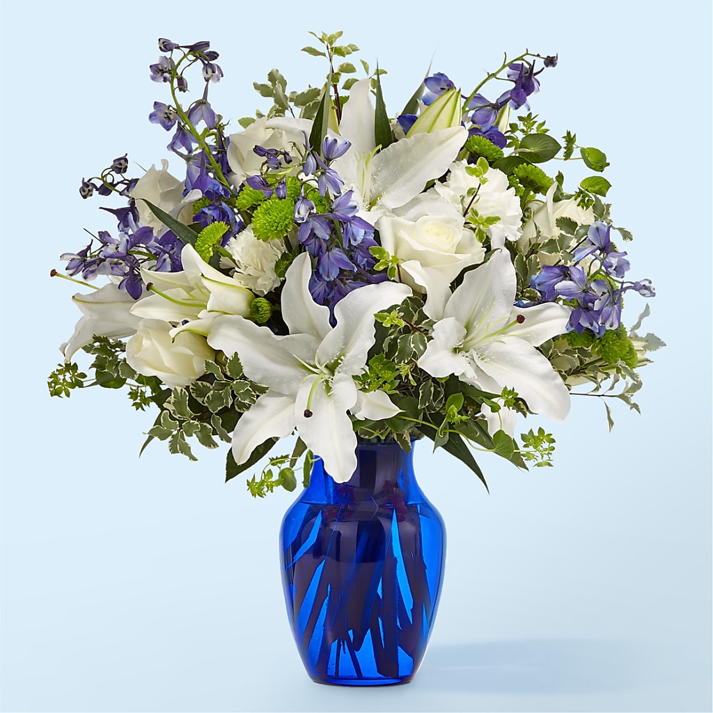 Santorini Bouquet – BRICK HOUSE FLORIST & GIFTS, Staunton IL