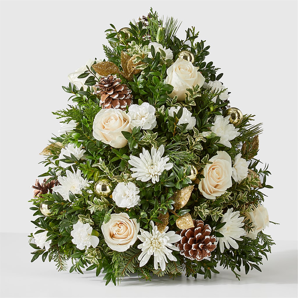 Snowed In Tree – BRICK HOUSE FLORIST & GIFTS, Staunton IL