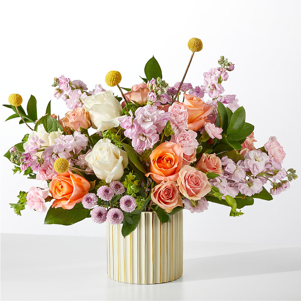French Market Bouquet with Ivory Vase – BRICK HOUSE FLORIST & GIFTS, Staunton IL