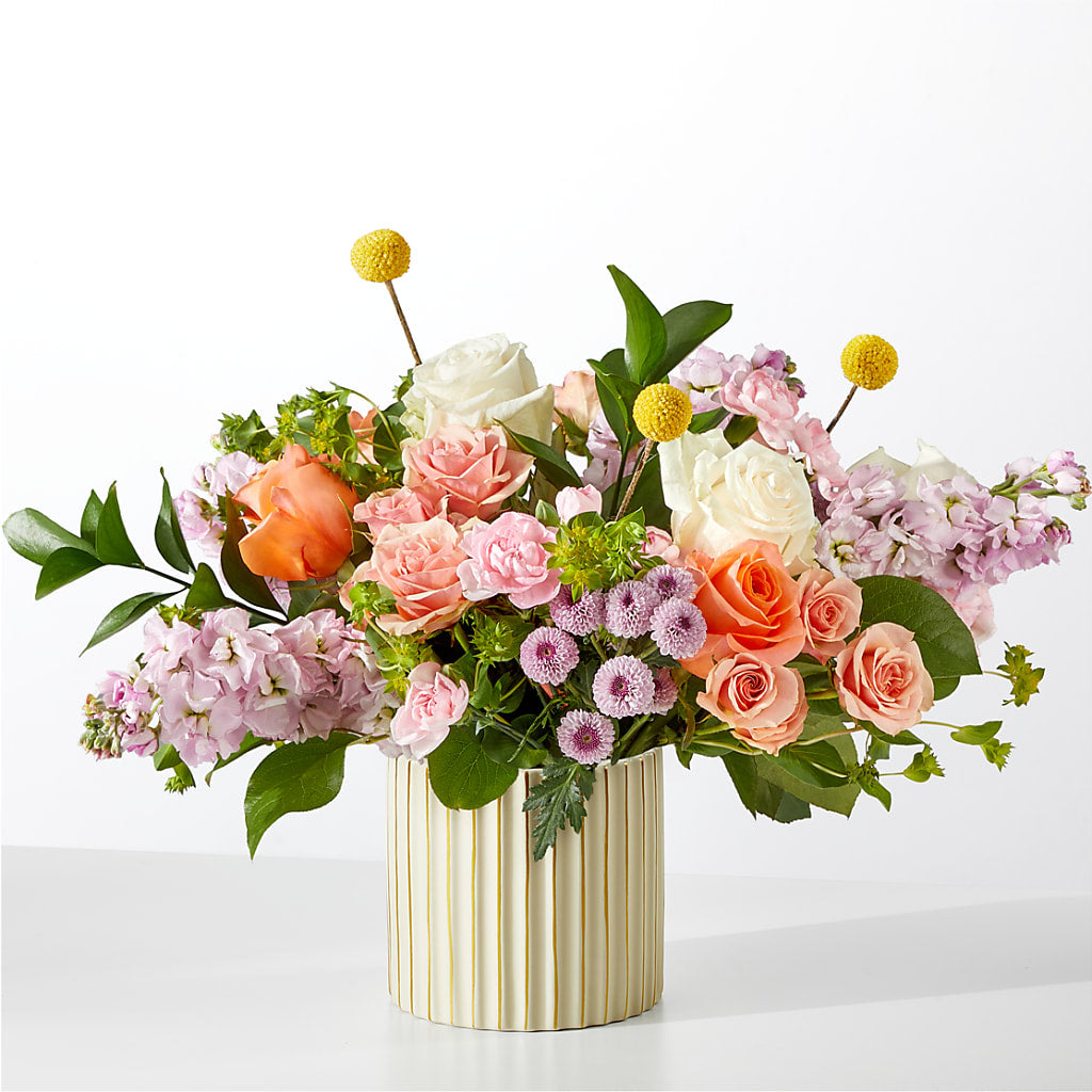 French Market Bouquet with Ivory Vase – BRICK HOUSE FLORIST & GIFTS, Staunton IL