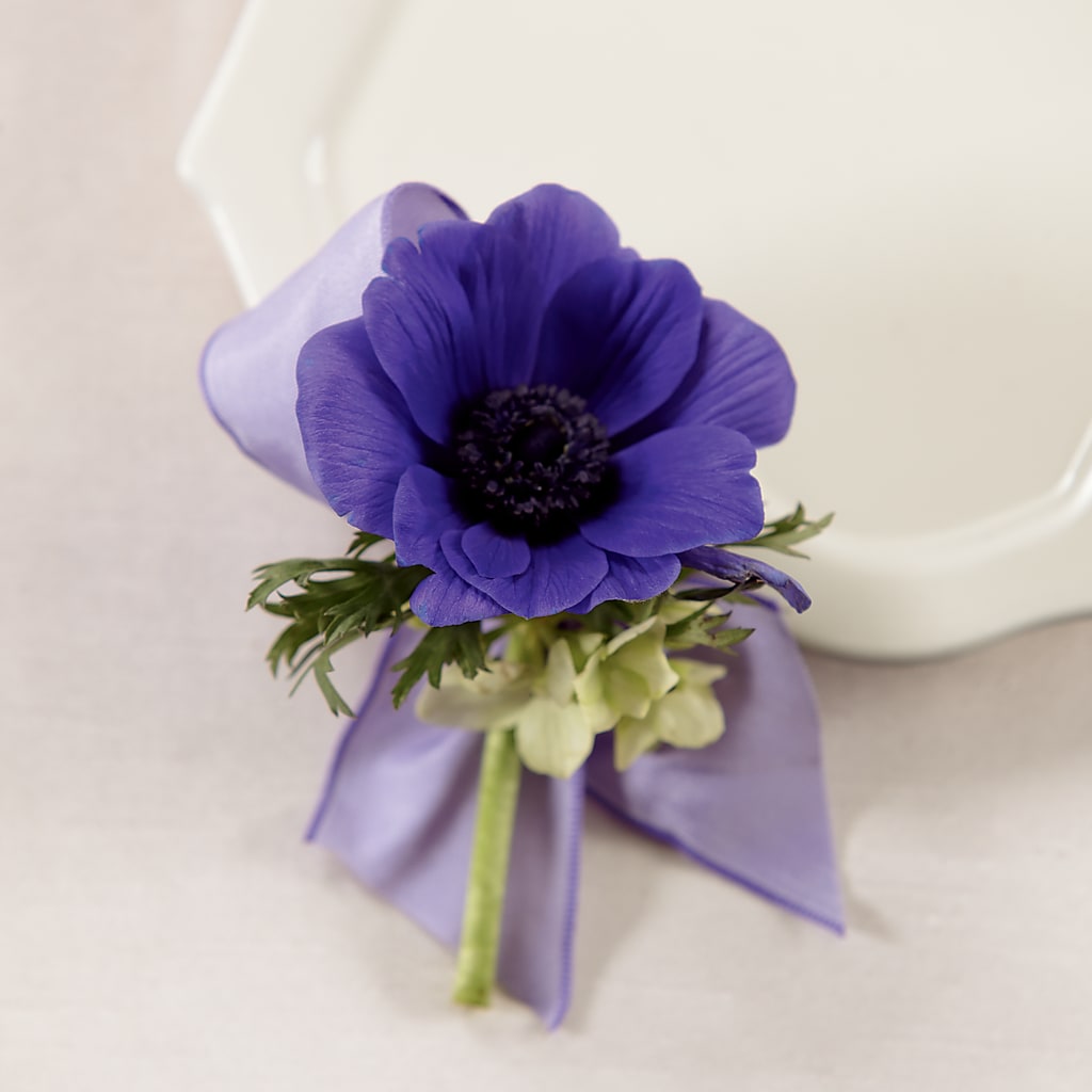 Purple Passion Boutonniere – BRICK HOUSE FLORIST & GIFTS, Staunton IL